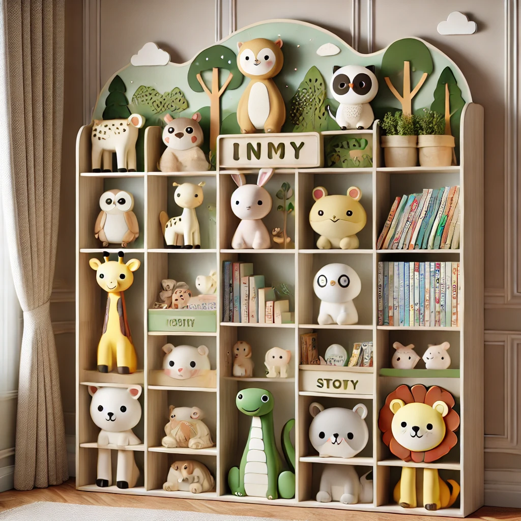 Enchanting Animal-Themed Bookshelf